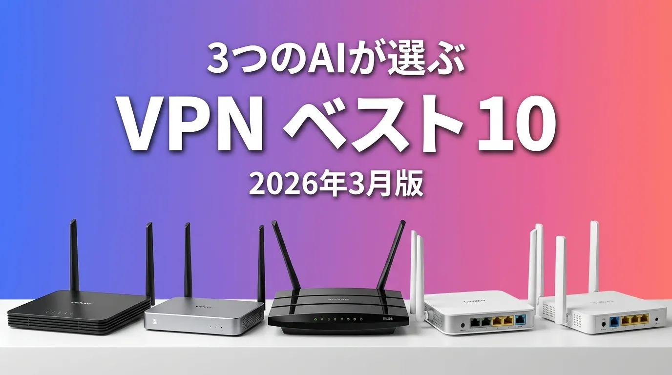 2026年3月版VPNおすすめAIランキング